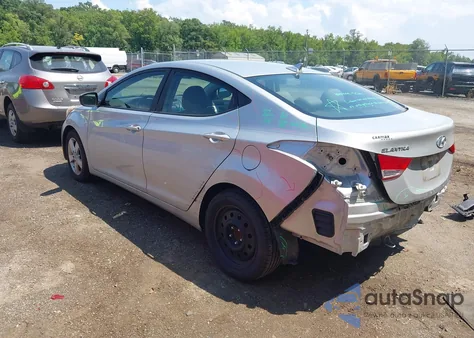 2013 Hyundai Elantra Gls z USA, uszkodzony, nr VIN 5NPDH4AE6DH163885